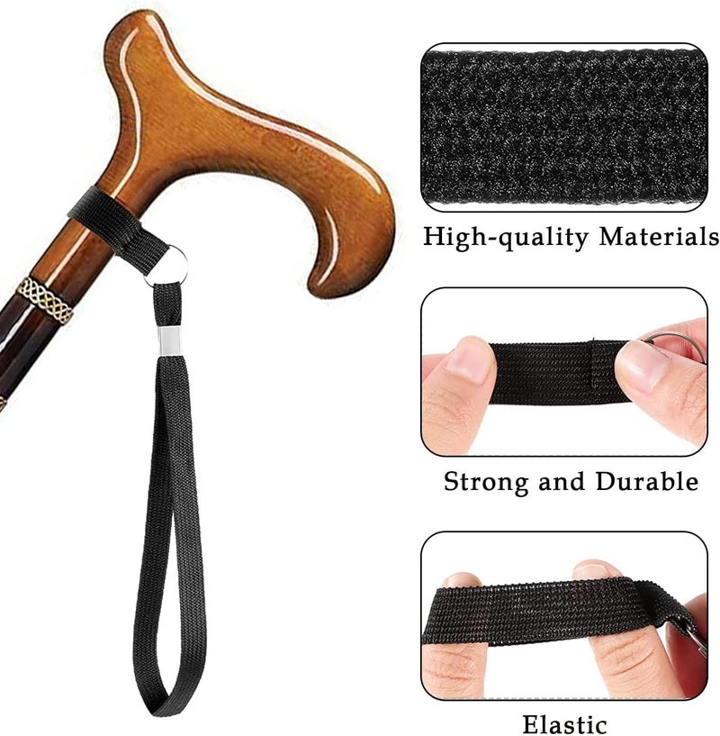 DreamAug 2-Pack Walking Stick Wrist Straps – Adjustable Cane and Crutch Strap Leash for Seniors, Rehab, and Mobility Aid Use – Universal Fit for Canes, Crutches, Walkers - Image 2